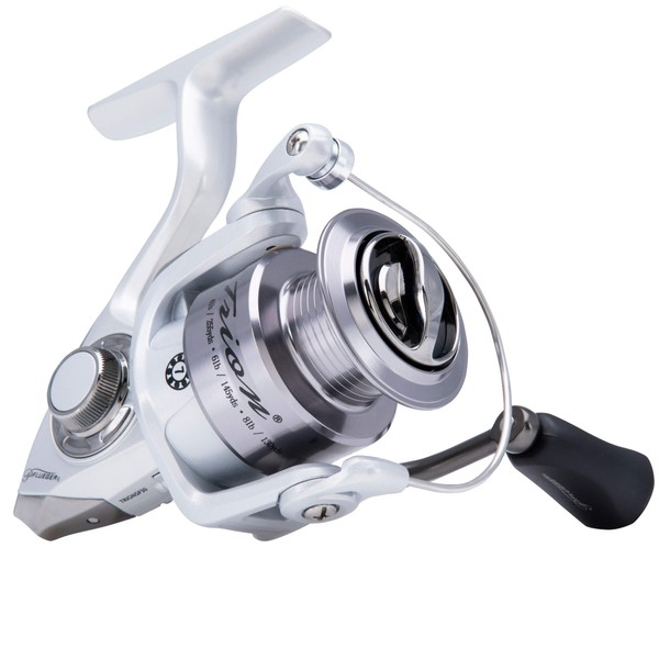 Pflueger Trion Spinning Reel, Size 35 Fishing Reel, Right/Left Handle Position, Graphite Body and Rotor, Corrosion-Resistant, Aluminum Spool, Front Drag System,Silver