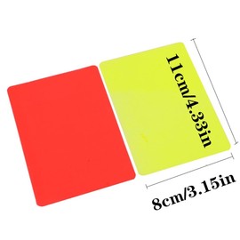 3 Sets PVC Football Referee Warning Cards, Competition Red and Yellow Cards Sports Referee Cards Training Tool Football Accessory