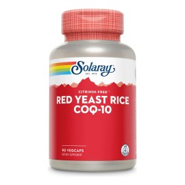 Solaray Arroz Levadura Roja Coq10 Niacina 90 Vegcaps