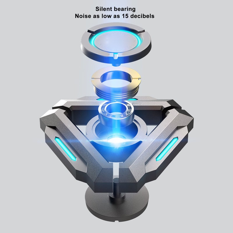 Fingertip Gyroscope Luminous Reduce Anxiety Metal Rotating Decompression Toy for