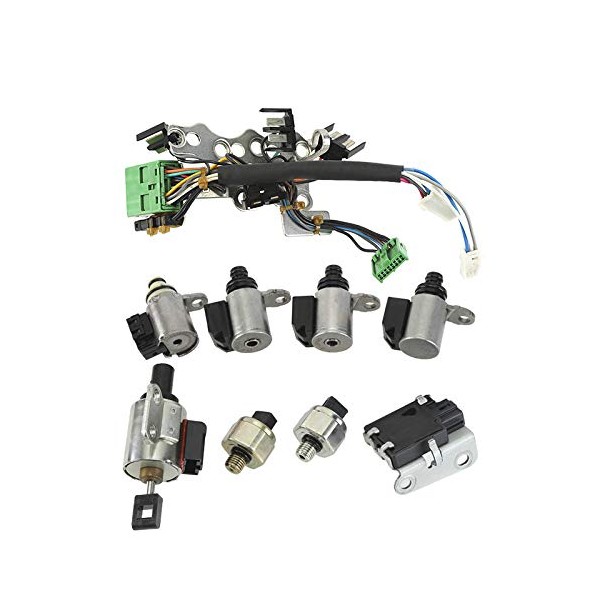 9PCS CVT JF011E Valve Body Solenoid Kit Compatible with Nissa-n
