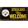 Ventilador Creaciones Pittsburgh Steelers Fans señal de Bienvenida, Multi