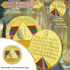 11 Month Sobriety Coin Rainbow Eleven Month Sober Coin Gold