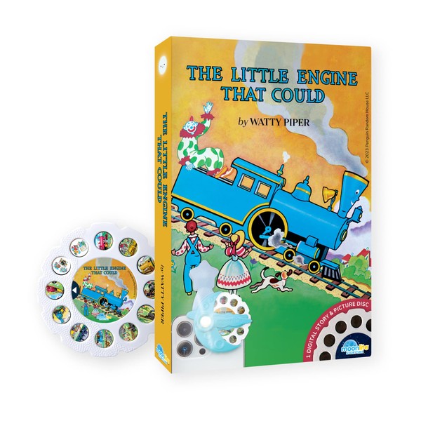 Moonlite Storytime The Little Engine That Could Storybook Reel, A Magical Way to Read Together, Digital Story for Projector, Fun Sound Effects, Learning Gifts for Kids Ages 1 Year and Up