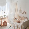 BEIOUDEXIN Kids Canopy Bed Tent - Cotton Linen Hanging Teepee