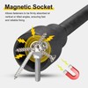 sourcing map 3pcs Nut Driver Drill Bit 5/16 Inch Socket