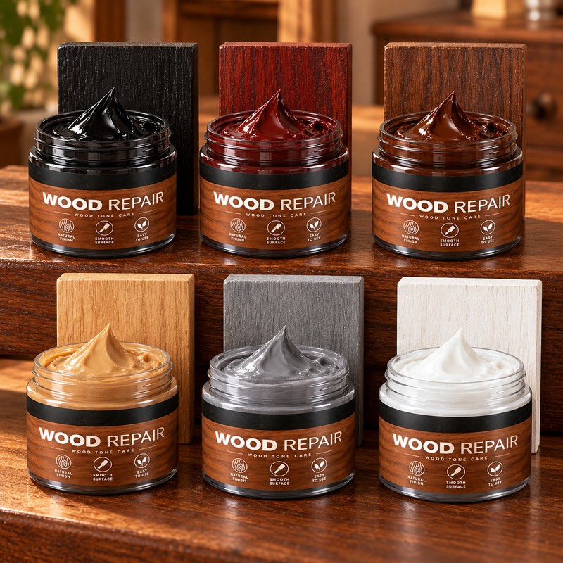 Wood Repair Paste for Furniture & Floors – 6 Color