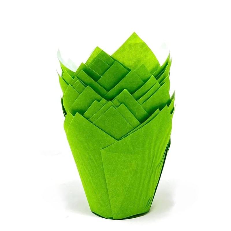 Bakery Direct 50 Standard Size Tulip Muffin Wraps Cases Colour