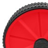 OcioDual AB Wheel Abdominal Trainer Back Trainer Abdominal Roller Red