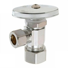 Eopzol 4405459 5/8 Inch Comp x 1/4 Inch Comp Multi Turn Brass Angle Stop Valve Replacement for Thrifco Plumbing