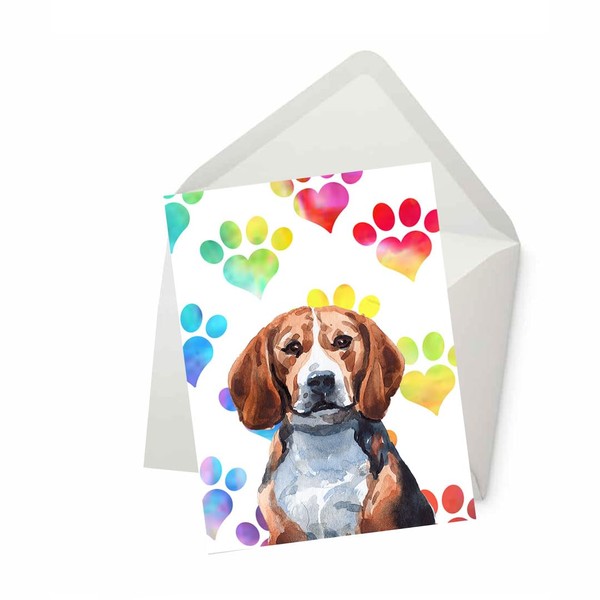 PICTURE THIS PRINTS Beagle Dog Greeting Card for Dog Lover,