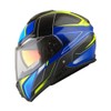 Martian Motorcycle Modular Full Face Helmet Flip up Dual Visor
