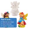 Baker Ross FX590 Ceramic Garden Fairies - Box of 4,
