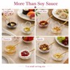 Sakura Shape Clear DipClear Blossom Glass Dip Bowls 6 Pcs