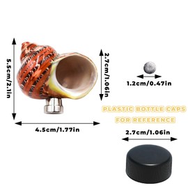 Jumping Spider Enclosure Accessories, 2 Pack Conch Jumping Spider Hideout with Magnet and Moss, Jumping Spider Hide, Jumping Spider Accessories