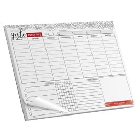 Weekly Planner Pad Including Habit Tracker, 50-Sheet Organiser without Date, Weekly Goals, Create To-Do and Checklist, Plan Week and Habits, Weekly Calendar Made of Paper in DIN A4
