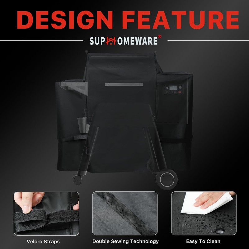 Suphomeware Girll Cover for Traeger Ironwood 650, Full-Length Smoker Cover