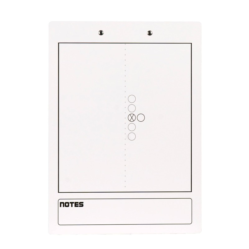 Elite Clipboards Football White Dry Erase Coaches Clipboard | Double-Side