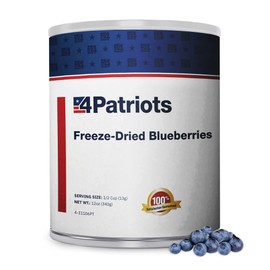 4Patriots Freeze-Dried Whole Blueberries #10 Can: Designed to Last 25 Years, 26 Servings