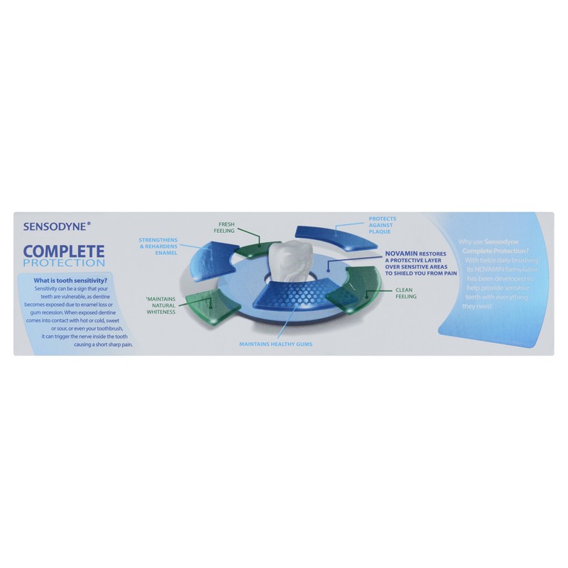 Sensodyne Complete Protection Sensitive Toothpaste, Original 75 ml