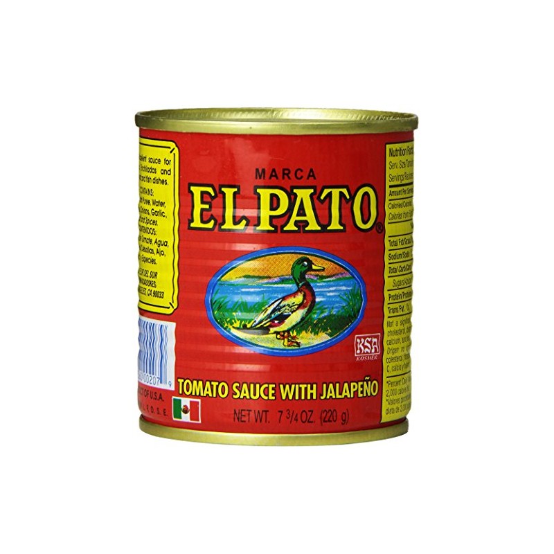 El Pato Tomato Sauce with Jalapeno, 7.75 Ounce (Pack of