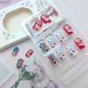 24Pcs Independence Day Nails 4th of July Press on Nails