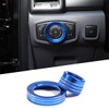 DIYUCAR For Ford Ranger 2015-2021 Car Headlight Switch Decoration Ring