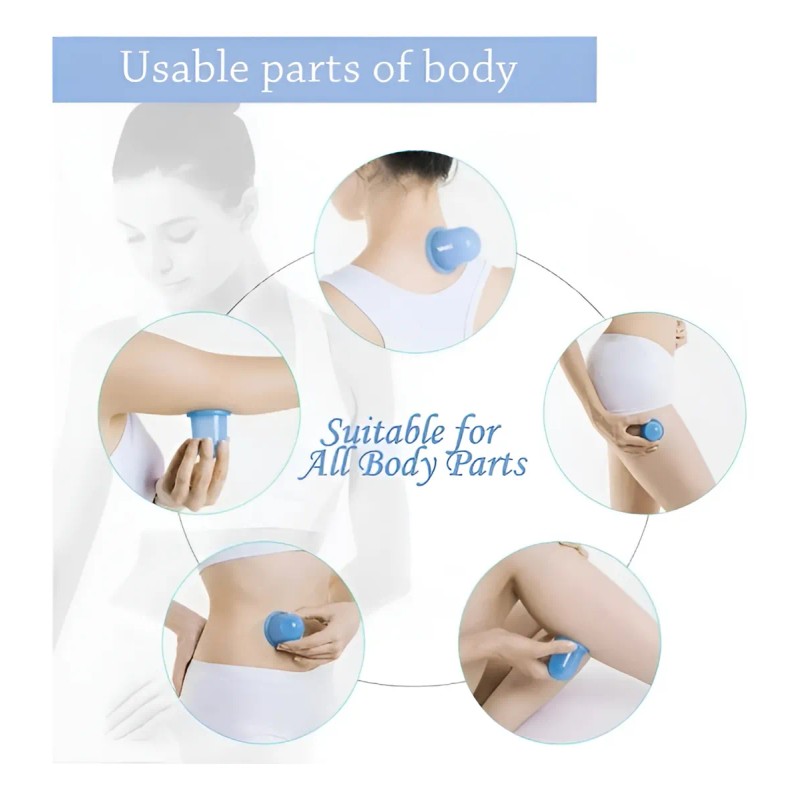 Ventosas De Silicona Para Masajes, 7 Piezas