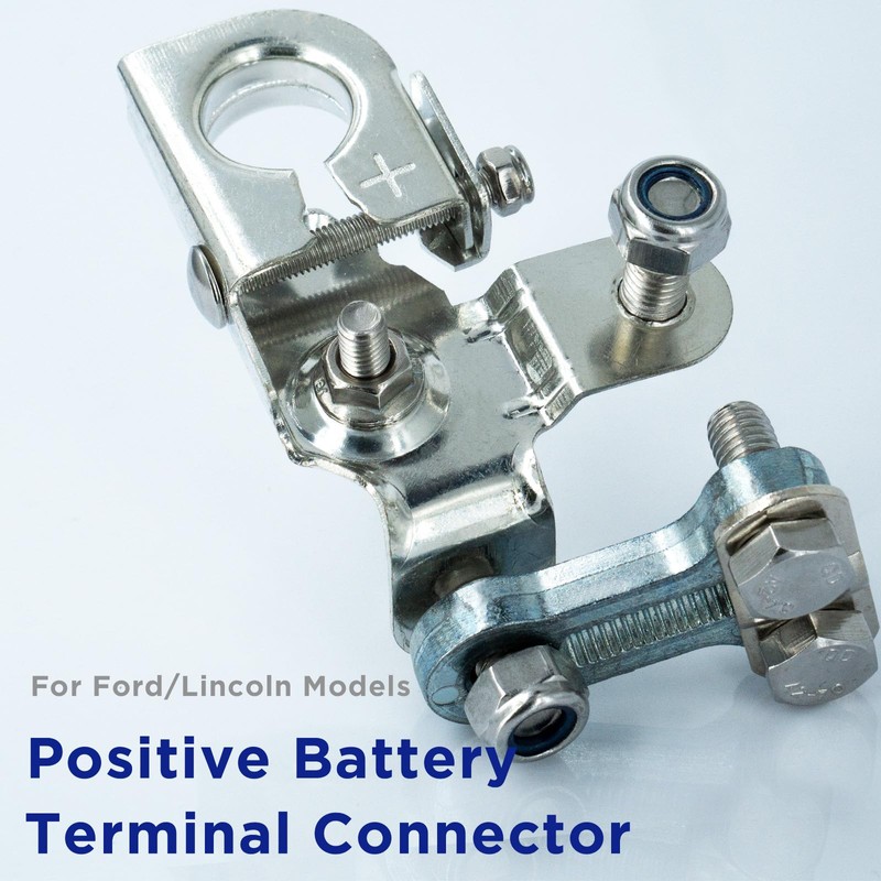 Positive Battery Terminal Connector Compatible with Select Ford/Lincoln Models, BL3Z14300A,