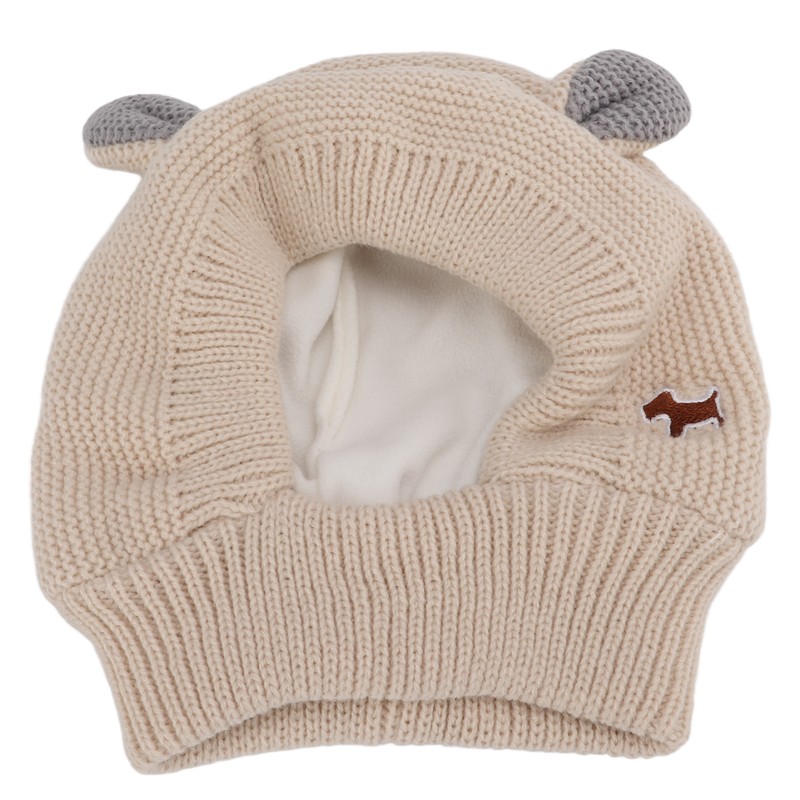 Knitted Rabbits Ear Pet Hat Noise Protection Warm Dog Grooming