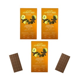 Cacao Adventures - Dairy-Free Lucuma Milk Chocolate | Unmilk'd Bar | Ceremonial Cacao | (1.76 oz - Pack of 3)