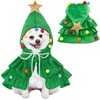 Dog Christmas Outfit Elf Costume Cat Cape Xmas Tree Cloak