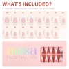 AILLSA Uñas francesas de gel, 180 unidades, uñas francesas a