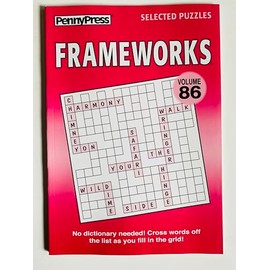 Volume 86 of the Frameworks Fill In Ins Puzzles from the Penny Press Selected Puzzles Variety