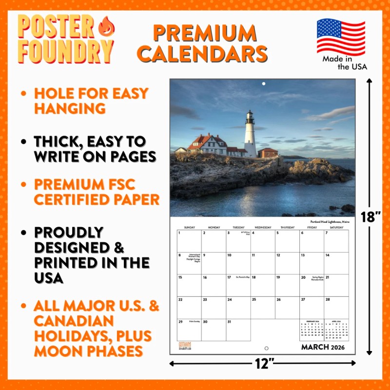 Decor Logistics Spain Calendar 2026 Monthly Wall Calender 12 Month