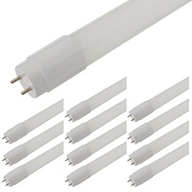 LEDwholesalers Brightest 20W 4ft T8 T10 T12 LED Tube Lights, 45W Fluorescent Tube Replacement, Warm White,1943WWx12