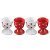 Cinf Ceramic Egg Cup Christmas Gift Set of 4 Porcelain