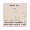 GAVU Double Chains 14K Gold Plated Cross Bracelet for Women,
