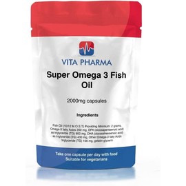 VITA PHARMA Super Omega 3 Fish Oil 2000mg 60 Capsules