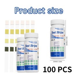 Aquarium Test Strips, PH Test Strips, Water Test for PH, Nitrite and Total Hardness, Patent Test Strips for Aquariums for Freshwater and Salt Water, Easy to Use Test Strips Aquarium (Pack of 100,