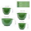BoxedHome 4 Quart Large Plastic Mixing Bowls, Microwave Safe Mixing