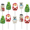 Fruidles 12-Pack Christmas Lollipop, Santa Clause, Christmas Tree, Candy Canes