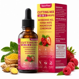 NaturePlanet Cutting Mix Drops 18-in-1 Berberine for Metabolic Support 2 Oz