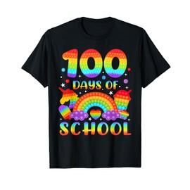 Pop-it 100 Days Of School 100th Day Boys Girls Kids T-Shirt