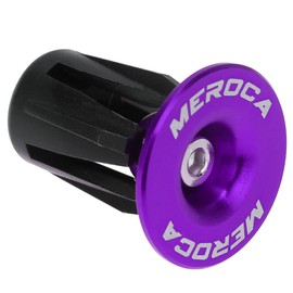 Toddmomy 1 Pair Fixie Bicycle Metal Handlebar End Grips Handlebar Narrow Connector for Bicycle Mountain Bike End Cap Aluminium Alloy Handlebar Cover Purple Bicycle