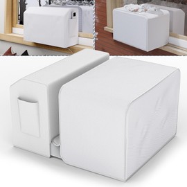 Flamorrow Outdoor Air Conditioner Cover and Indoor Air Conditioner Cover with Bag for U-Shaped Window AC Unit, Dustproof & Windproof Window AC Covers for Outside & Inside Unit Full Coverage Protection