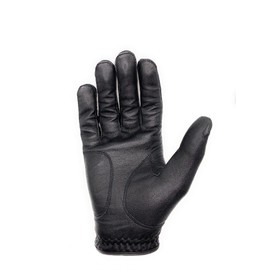 Quiet Golf Glove Black - Golf Glove - Quiet Golf - Men's Golf Glove - All Black - Premium & Genuine Cabretta Leather - Breathable Golf Glove (Medium, Right)