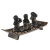 Lachineuse 3 Zen Monks on Tray, Say, See Nothing (Evil),