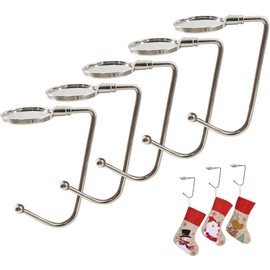 Ganchos Para Bolsas De Mujer, Paquete De 5 Ganchos De Metal Para Mesa, Organizador De Espacio Bajo El Escritorio, Ideal Para Oficina Y Hogar, Medidas 10x6.5 cm