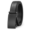 KUULIMEE Men's Ratchet Leather Belt for Men Suit Business Jeans,